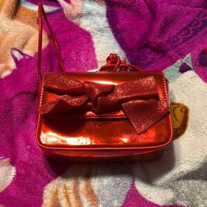 Cat & Jack Red Mini Bag with Chain Strap